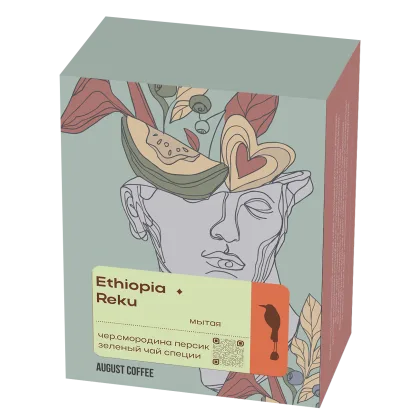 Пачка кофе Эфиопия Реку 6 шт.
